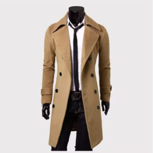 Men’s Wool Blend Winter Long Jacket